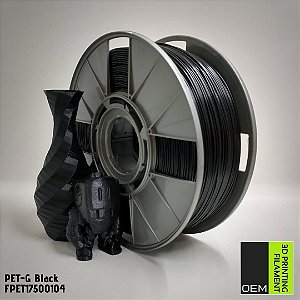 Filamento PETG OEM 3DPF Preto (Black)
