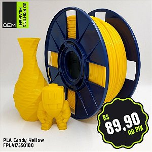 Filamento PLA OEM 3DPF Amarelo (Candy Yellow)