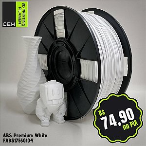 Filamento ABS Premium OEM 3DPF Branco