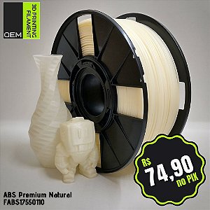 Filamento ABS Premium OEM 3DPF Natural