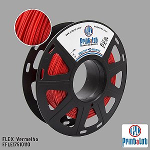 Filamento FLEX PrintaLot Vermelho 0.5Kg