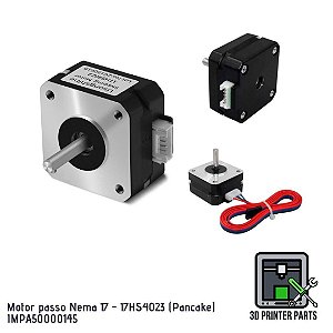 Motor de passo Nema 17 modelo 17HS4023 (Pancake)