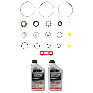 Kit Reparo Cx De Direção Honda Civic 2001/2006 + 2 Óleos PSF