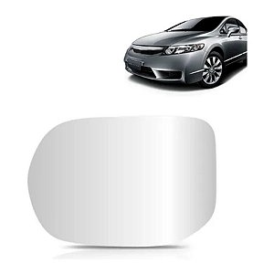 Lente Espelho Do Retrovisor Lado Esquerdo Honda Civic 06 /11 - 2146m
