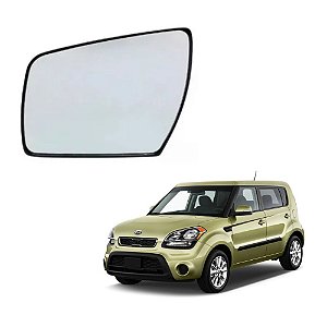 Lente Espelho Do Retrovisor Lado Esquerdo Kia Soul 2009 a 2014