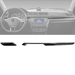 Moldura Acabamento Painel Preto Gol Voyage Saveiro G7 - Com Dupla Face
