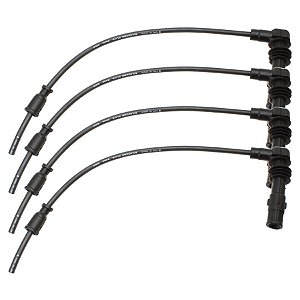 Cabo De Vela Ignição Honda Cbx 750 / 7 Galo - 8mm Cabo preto e Conector Preto