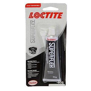 Kit Com 3 Colas Silicone Preto Loctite Superflex Para Altas Temperaturas 55g - 2597432