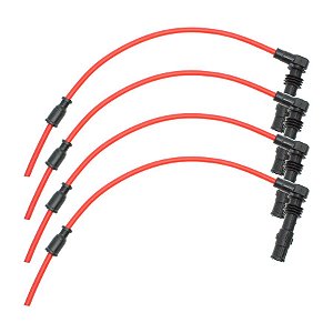 Cabo De Vela Ignição Honda Cbx 750 / 7 Galo - 8mm - Cabo Vermelho e Conector Preto