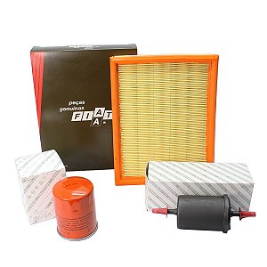 Kit de Revisão Original Fiat Filtro de Combustível Ar e Óleo Palio Doblo Idea Punto Siena  7088845