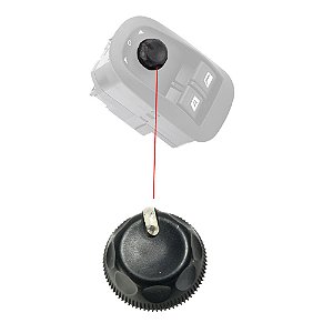 Capa Botão Comando Vidro Elétrico Central Peugeot 206 207 - 2000 A 2009 6554WA