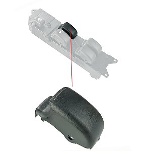 Capa Botão Comando Vidro Elétrico Mitsubishi L200 Lancer Pajero