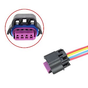 Conector Chicote Reparo 4 Vias Fêmea Marcha Lenta Ford - ETE5921