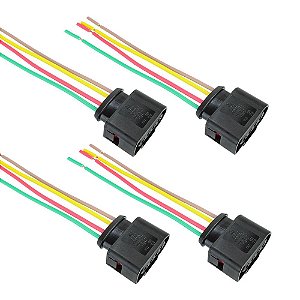 Kit 4 Chicotes Bobina Ignição Sonda Lambda Vw Jetta Tiguan Golf Polo - 1J0973724