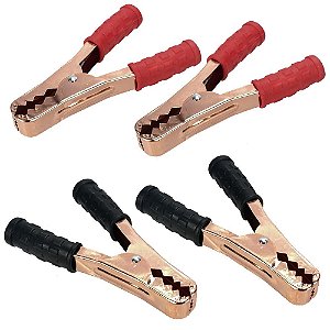 Kit 4pcs Garras Do Cabo Auxiliar De Bateria 500A Western-Etilux