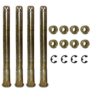 Kit Dobradiça da porta Chevrolet S10 1995 A 2011 - 2 Pinos 4 Buchas