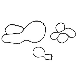 Kit Junta Da Bomba De Agua Vw Voyage Tiguan Polo Saveiro Fox Gol