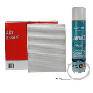 Kit Filtro Ar Condicionado + Limpador Ford Ka Ecosport Fiesta