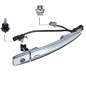 Maçaneta Externa Dianteira Esquerdo Nissan Sentra 2013 A 2018 Cromado