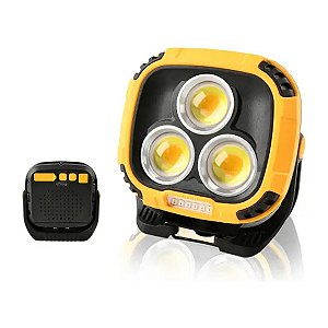 Lanterna Refletor Led Multifuncional Recarregável Portátil Luz Branca e Amarela - Big Led