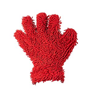 Luva Com Dedos Em Microfibra E Limpa Insetos