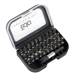 Jogo De Chave Bits Torx Phillips Fenda Torx 31 Peças Em Aço Eda - 8ZP
