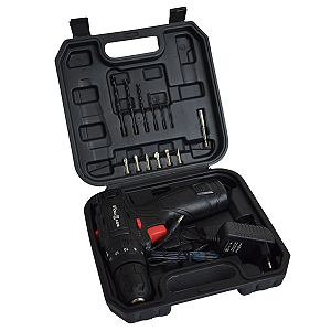 Furadeira e Parafusadeira de impacto a bateria 12v - 1500mAh