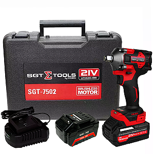 Chave De Impacto 21v 1/2 Pol Mini 2 Baterias 4000mah