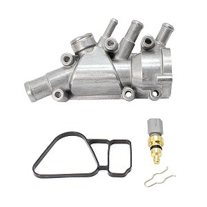 Carcaça Válvula Termostática C/ Sensor Ford Ka Fiesta Ecosport - Sem Válvula