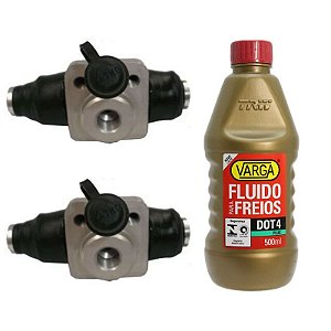 Kit de Cilindro de Freio Burrinho Vw Ford Seat C/ Fluido Varga
