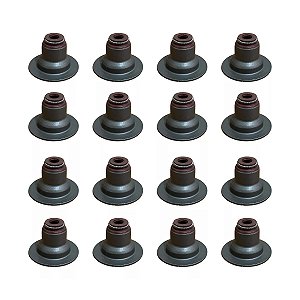 Kit 16 Retentor Haste Válvula Gm Cruze Tracker 1.8 Sonic 1.6 16v - 24405819