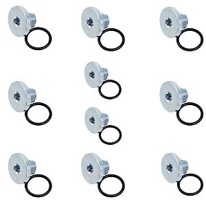 Kit Bujão Carter de Óleo Chevrolet Agile Onix Vectra S10 Cobalt