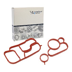 Junta Radiador + Junta Suporte Filtro De Óleo Vw Jetta Passat Tiguan Audi A3 A4 A5