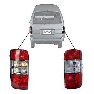 Par Lanternas Traseira Direita e Esquerda Jinbei Topic 2008 À 2016 - 3009753 / 3009754