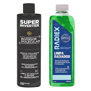 Inversor Molecular 500ml + Limpa Radiador 500ml Radiex