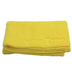 Toalha Em Microfibra Sem Costura Lados Liso E Felpudo 40x60 - Amarela