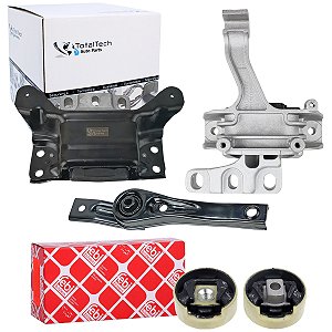 Kit Coxim Motor Câmbio + Buchas Vw Golf MR7 1.4 Audi A3