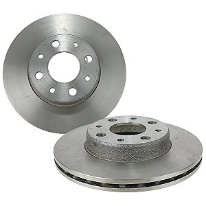 Par Disco De Freio Ventilado Dianteiro Fiat Uno 1987 a 1996 - 7650707