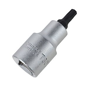 Chave Soquete  Hexalobular Cr-V 1/2 Pol T30 - Cromo Vanadium