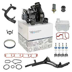 Kit Completo Bomba D'água Vw Tiguan Jetta Fusca Passat 2.0 Tsi - Com Reparo dos Bicos