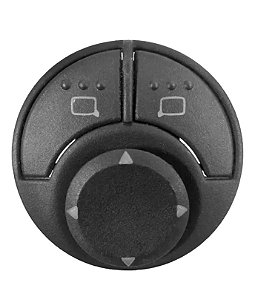 Botão Retrovisor P/ Vw Fox Gol Parati Saveiro 8 Pinos