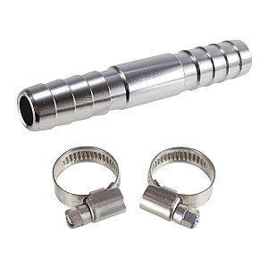 Conexão Tubo Reto 16MM Para Mangueiras Em Alumínio