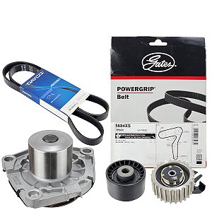 Kit Bomba D`agua Correia Gates Tensor Polia Toro Renegade Compass 2.0 Diesel