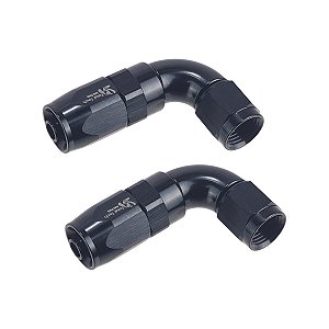 Par Conexões Curva 90° 6an Para Mangueira Aeroquip