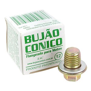 Parafuso Bujão Conico Carter Espanado 12mm Titan Fan 160 - BC12M