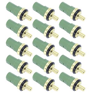 KIT COM 15 SENSOR DE TEMPERATURA DE ÁGUA VOLKSWAGEN GOL FOX POLO GOLF BORA KOMBI PARATI - AUDI A3 A4