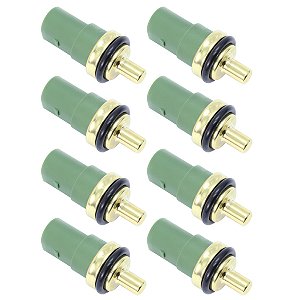 KIT COM 8 SENSOR DE TEMPERATURA DE ÁGUA VOLKSWAGEN GOL FOX POLO GOLF BORA KOMBI PARATI - AUDI A3 A4