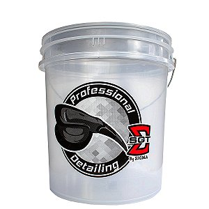 Balde Lavagem Automotiva Detailer 20l Transparente Sigma Tools