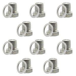 Kit BUJAO RECUP.ROSCA C/ARRUELA GM VW FORD  FIAT AUDI BMW MERCEDES MOTOS 14MM C/ARRUELA CH-19MM