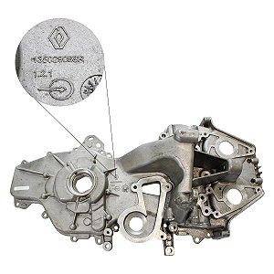 Tampa Frontal Com Bomba De Òleo Do Motor Renault Logan / Kwid / Sandero 2017 Em Diante